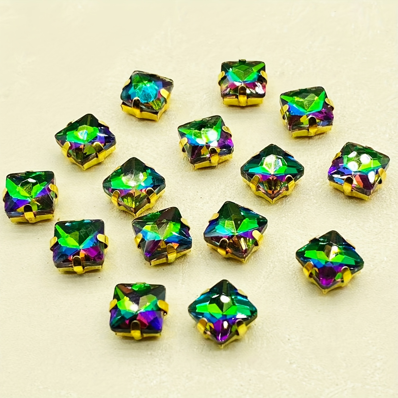 Square Rhinestones Hand Sewing Beads